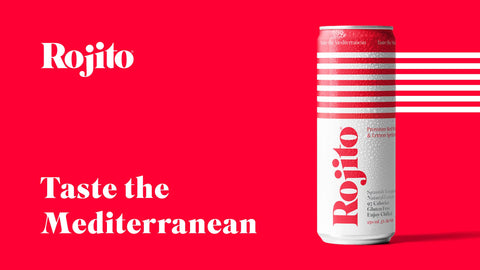 Rojito canned Spanish sparkling red wine with Tempranillo and lemon